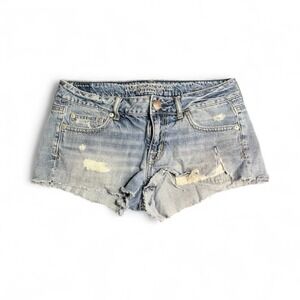 American Eagle Distressed Denim Cutoff Shorts Women's Size 8